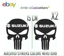 ADESIVO SUZUKI SKULL NERO