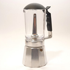 Caffettiera vintage italiana Moka caffè espresso Geyser AR-CAS 6 tazze