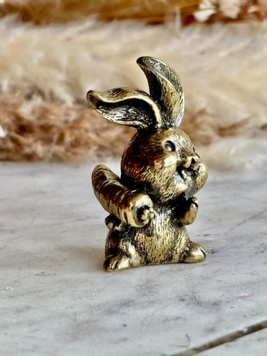 Solid brass happy bunny - brass,