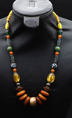 Collana perle vetro - collana, in