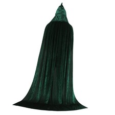 Cosplay di Halloween Mantello con cappuccio lungo Mantello Mago Mago Vestito da