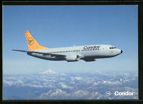 Cartolina aereo boeing 737 - aereo,