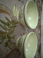 Coppia CIOTOLA MULINO BIANCO COPPA COLAZIONE IN CERAMICA 84 VINTAGE