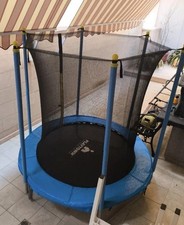  Trampolino Elastico Salterello Diam.185 Cm Blu Trampolino Elastico Da Giardino 