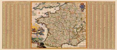 Mappa storica francia - -,