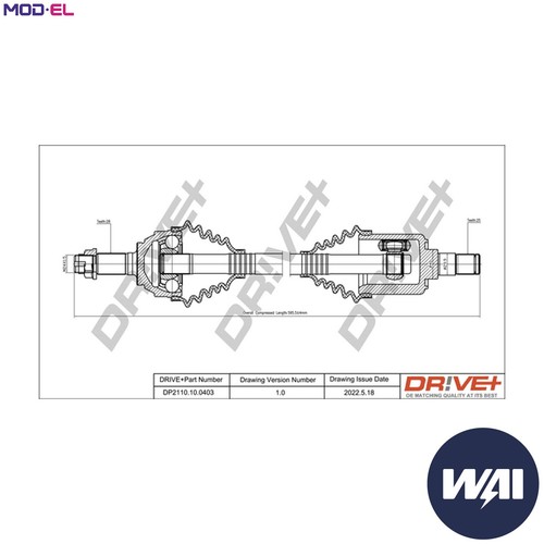 Albero motore dp2110 - albero,