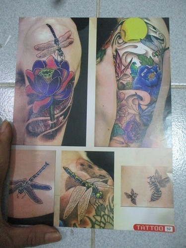 Braccio libellula tatuaggio - braccio,