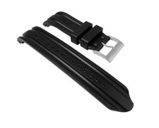 Cinturino In Gomma Nero 22Mm