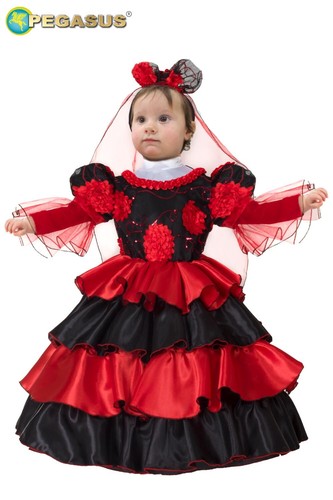 Costume piccola spagnola lusso - costume,