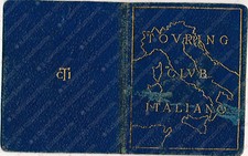 1958/1981 Touring Club Italiano TCI Cremona viaggi tessera
