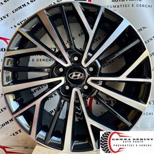 4 CERCHI IN LEGA ORIGINALI R18 HYUNDAI TUCSON NERO LUCIDO DIAMANTATO