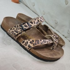 Sandali donna Papillio Birkenstock 37 stampa animalier leopardati casual spiaggia outdoor
