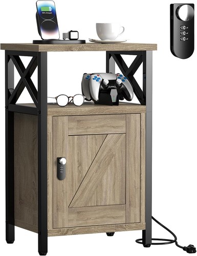 Comodino legno con - comodino,