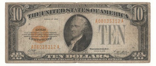 Dollari gold certificate - 10,