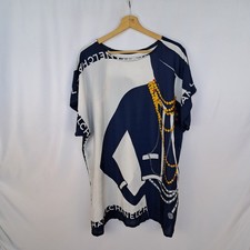 Blusa Chanel presunta taglia L colore blu da donna