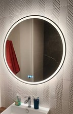 Specchio Bagno Rotondo Retroilluminato Led bluetooth antiappannante diametro 80