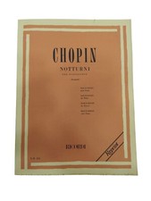 Chopin Notturni per pianoforte Rev. Brugnoli Edizione Ricordi  E.R 202 spartiti