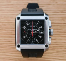 Baume & Mercier Hampton Square Magnum XXL automatico quadrante nero di JP