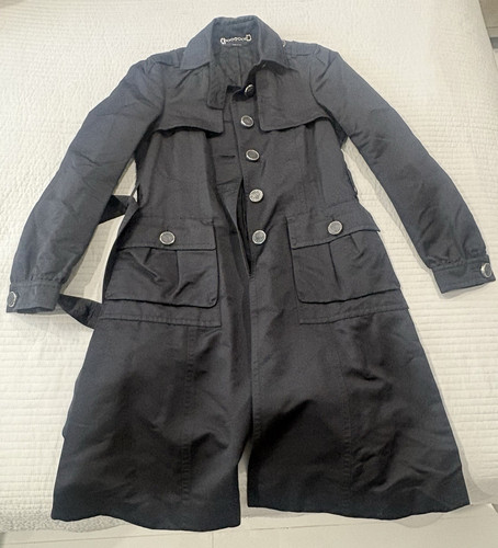 Gucci trench donna nero lungo