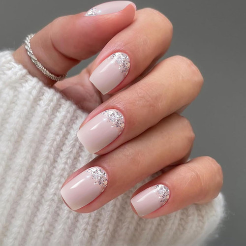 Unghie gel adesive glitter - unghie,