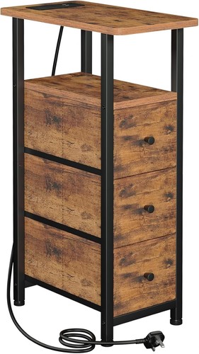 Comodino slim con stazione - , di