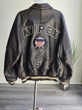 Giubbotto pelle bomber Avirex