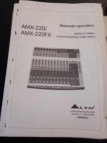 Istruzioni manuale alto - /,