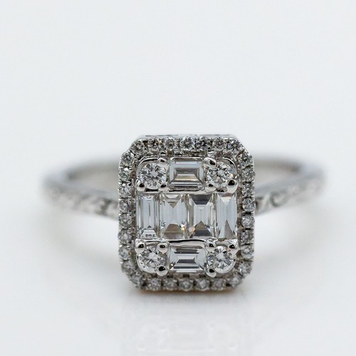 Anello 750 18k oro - anello, bianco
