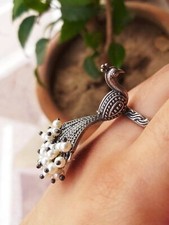 Peacock Rings Anello bollywood