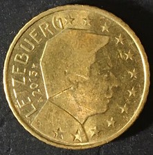 Moneta 50 Centesimi 2015 Letzebuerg Lussemburgo circolata rara da collezione