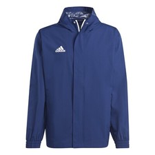 Adidas Uomo Ent22 Giacca Antipioggia Impermeabile Cappotto Top Felpa con Cappuccio Antivento Navy S-3XL