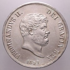120 GRANA 1857 NAPOLI SPL-FDC - FERDINANDO II - PERIZIA NIP GRIMOLDI