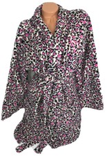 Victoria's Secret accogliente accappatoio leopardato in peluche taglia M/L
