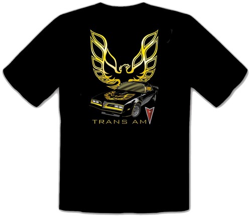 Shirt nera pontiac trans - pontiac, am