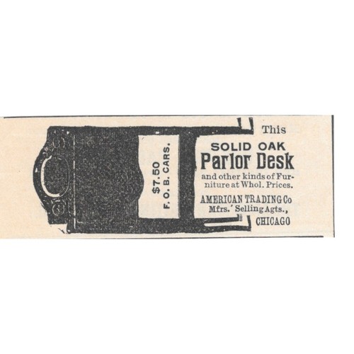 Oak parlor desk american - oak,