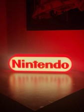 Nintendo USB Insegna LED Logo Light Box USB Lampade Lightbox Mancavo Collettore Giocatore
