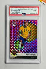 Panini Mosaic PSA 9 Richarlison Mosaico Rosa 2021/22 Coppa del Mondo FIFA /25 #162