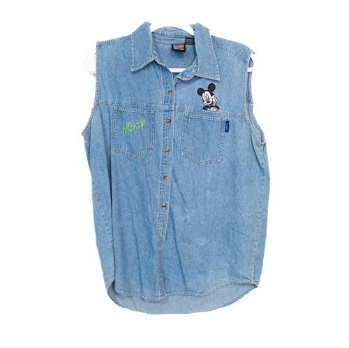 Camicia denim senza - , maniche