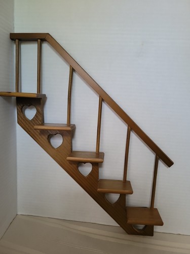Scaletta vintage legno con - scaletta,