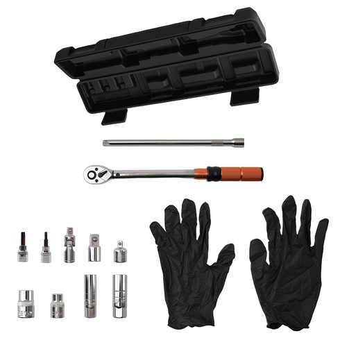 Chiave dinamometrica con - chiave, 3/8"