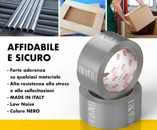 Nastro adesivo telato nero - nastro,
