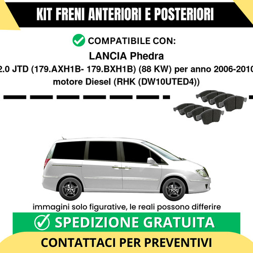 Pastiglie freno ant post - pastiglie,