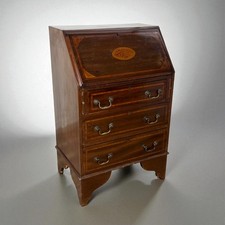 Ribalta antica Ribaltina scrittoio inglese in mogano secretaire antico trumeau