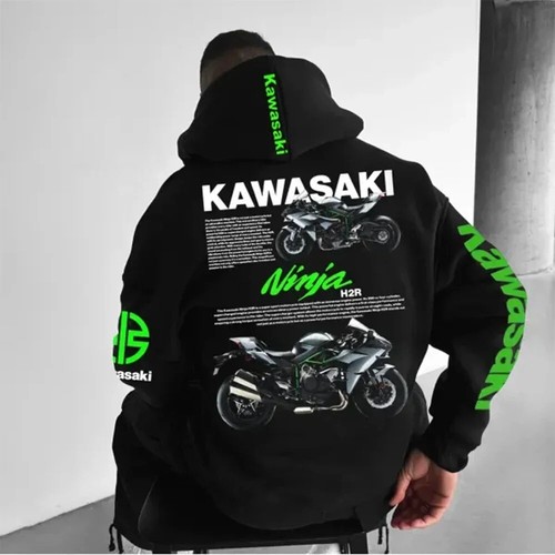 Felpa con logo kawasaki - felpa,