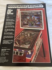 Bally Harlem Globetrotters  Juke Box Advert / Flyer Original - A4