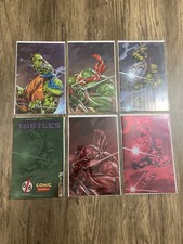 TEENAGE MUTANT NINJA TURTLES #9 #10 & #11 VIRGINS PHILIP TAN 616 FUMETTI lotto di 6