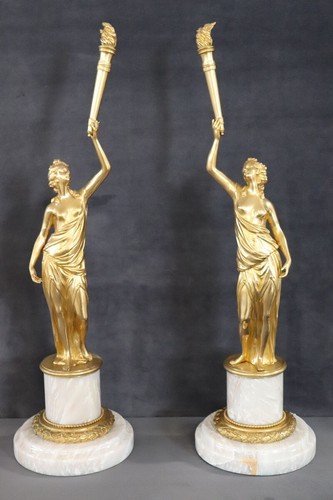Raffinata coppia sculture - coppia, di