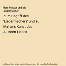 Mani Matter und die