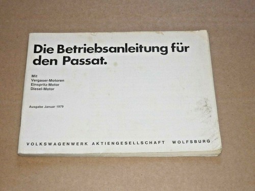 Passat 1979 manuale uso e - i,