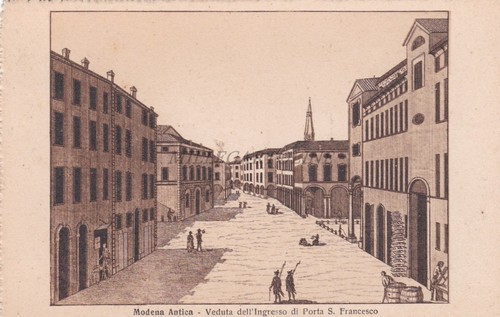 Modena antica veduta - antica,
